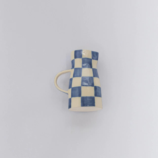 Jarro xadrez azul escuro P